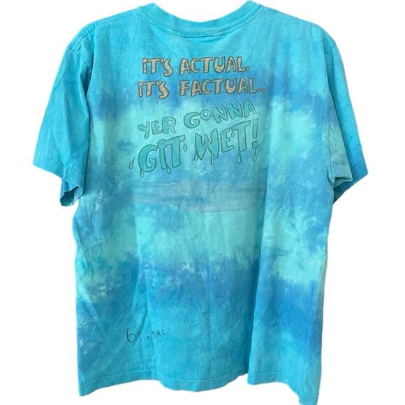 Vintage 90s Splash Mountain Disney Single Stitch Shirt Youth XL/ Adult Small - Picture 3 of 3